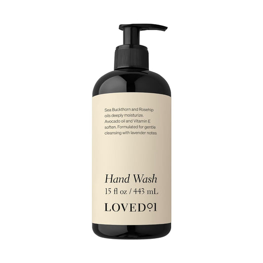 Loved01 Hand Wash, John Legend Skincare, Liquid Hand Soap, Gentle & Hydrating, Cruelty-Free, Formulated with Nourishing Oils & Soft Lavender, 15 oz