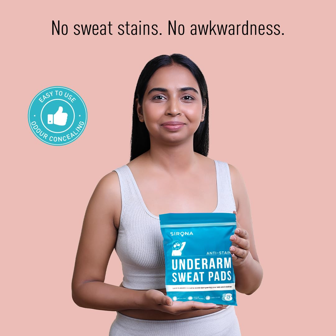 Sirona Under Arm Sweat pads - 12 pads