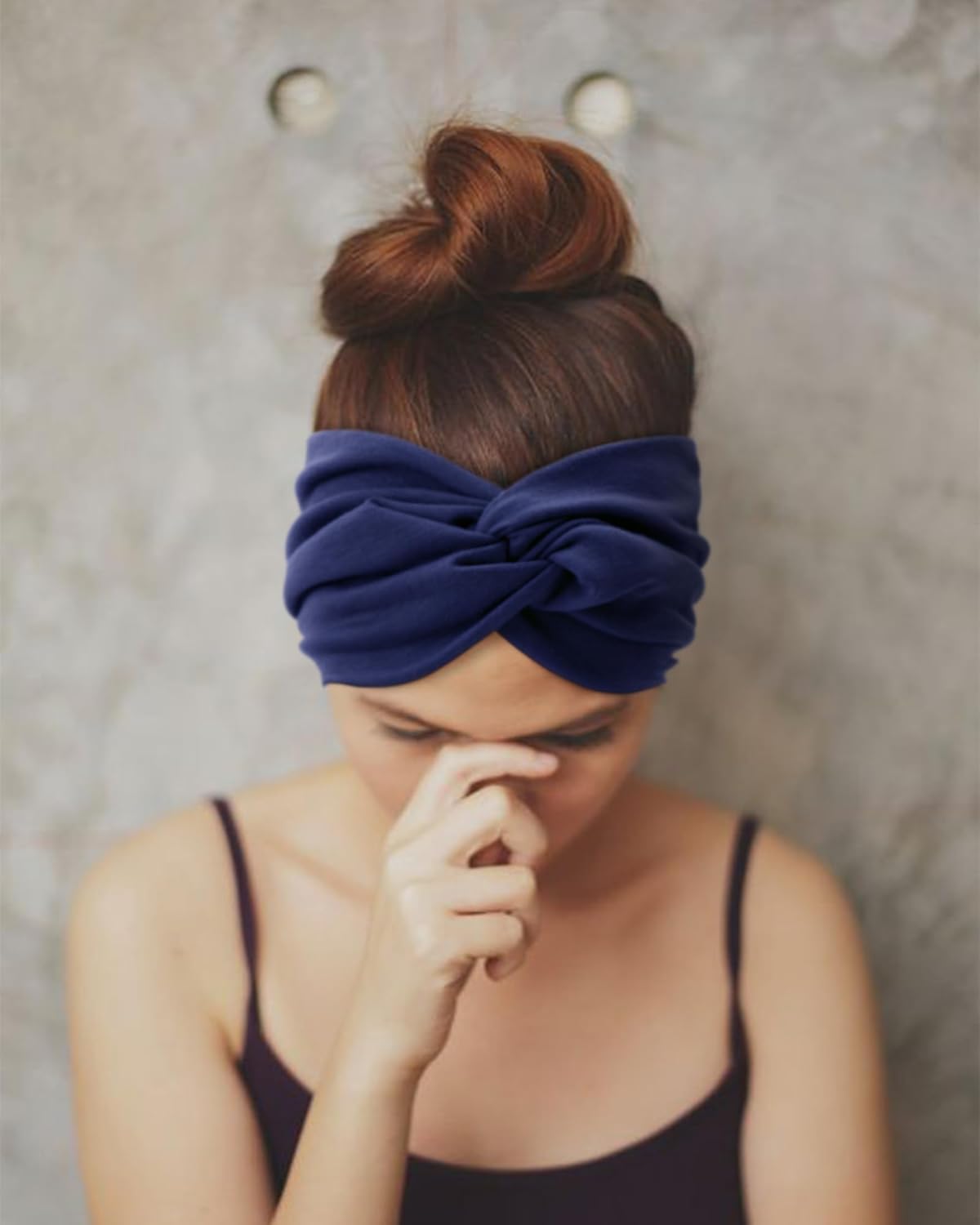 Extra Wide Headbands for Women Large Turban Headband Non Slip Boho Elastic Hairband Hair Twisted Knot Head Bands Accessories