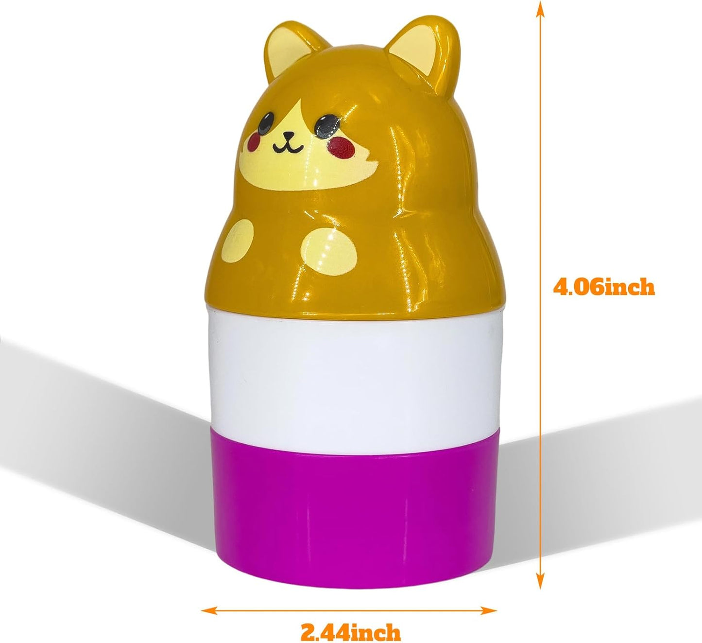 Sunscreen Applicator, Purple Cat Refillable Roll on Sponge Sunscreen Holds 2.5fl oz For Kids Women Men Outdoor Mess Free Portable Travel