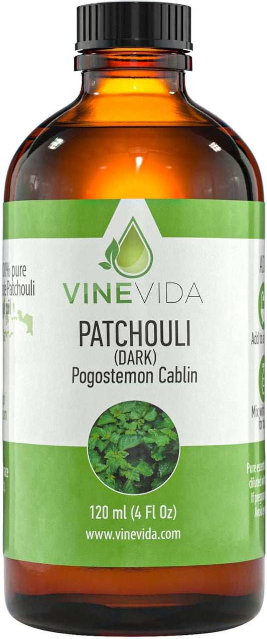 VINEVIDA Pure, Undiluted Patchouli Essential Oil 4 oz