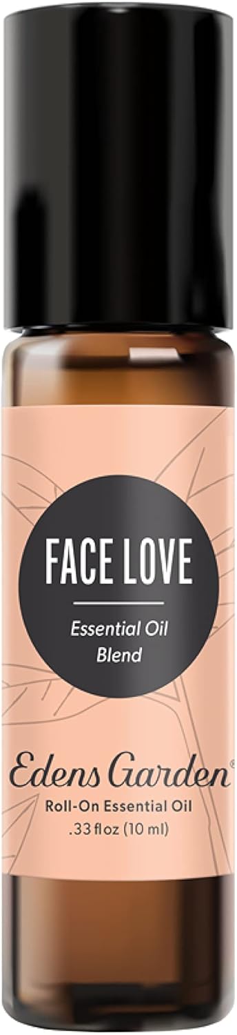 Edens Garden Face Love Essential Oil Roll-On Blend- 100% Pure Premium Grade, Natural, Therapeutic, Aromatherapy, Kid & Skin Safe, The Best for Body, Face, Wellness Pre-Diluted 10 ml (.33 fl oz)