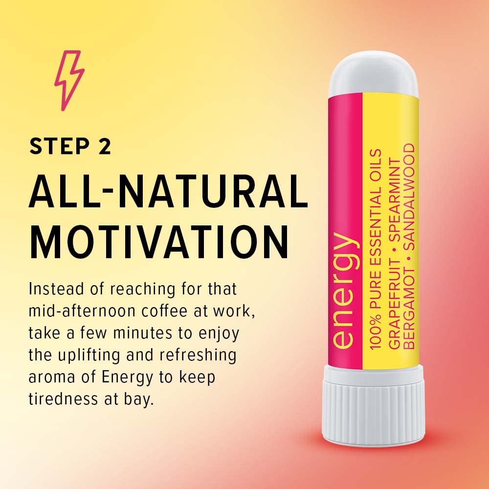 MOXE Daily Aromatherapy Nasal Inhalers Set, All Day Aromatherapy, Therapeutic Grade Essential Oils, Easy & Safe, Leakproof, Portable, Clear Congestion, Improve Energy, Naturally Calming & Relaxing