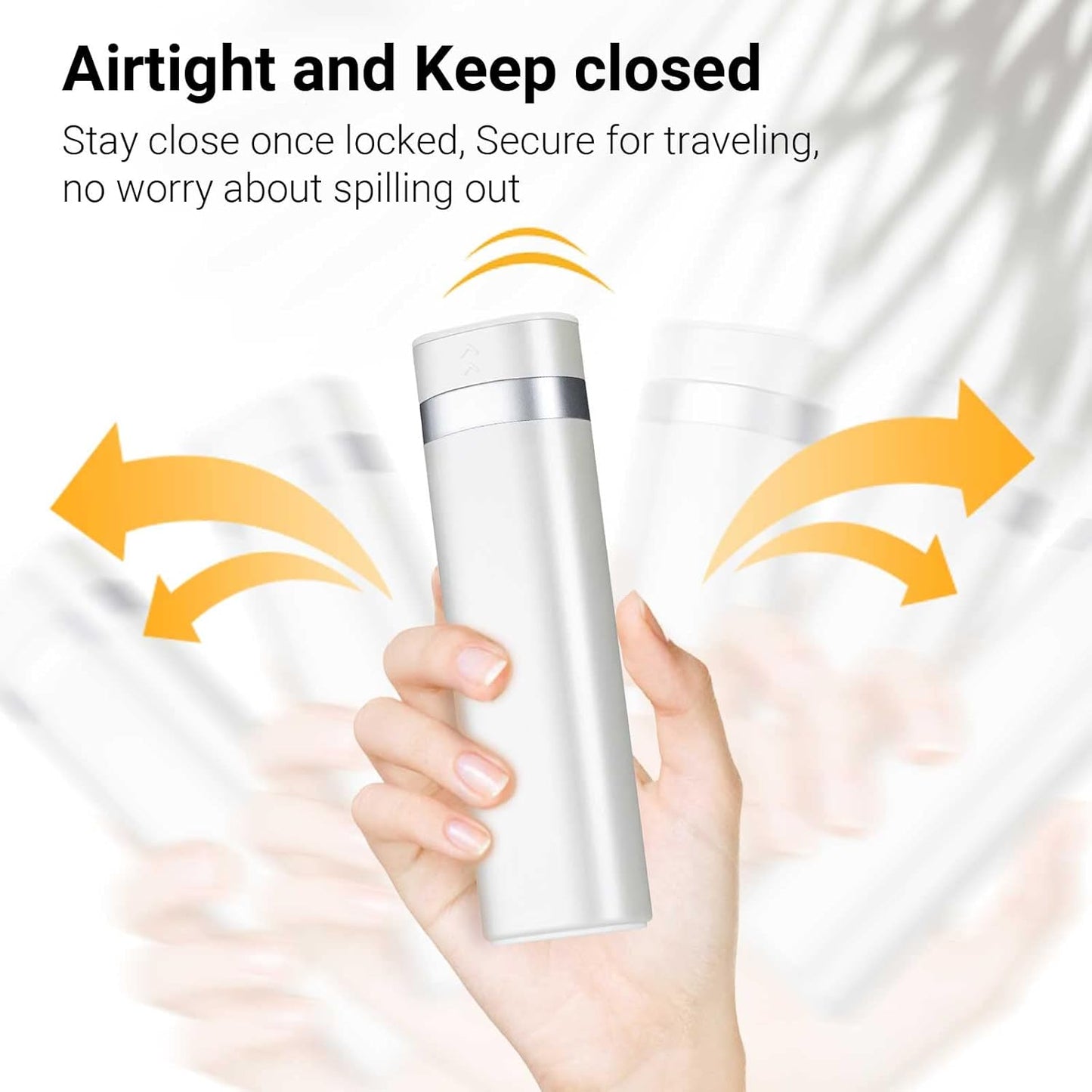 Weekly Pill Organizer 7 Day, Daily Pill Box, Travel Pill Case, Cute Pill Holder to Hold Vitamins, Medicines, Supplements, Pills Organizer (Pearl White)