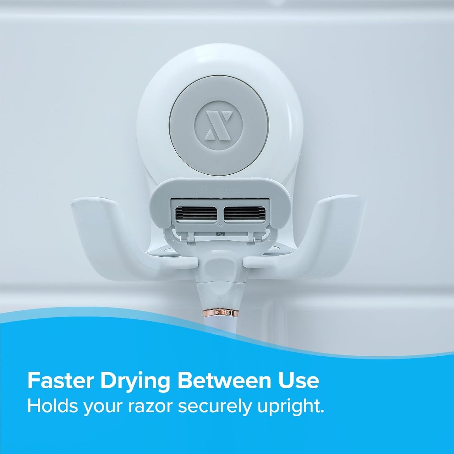 SlipX Solutions Power Lock Suction Cup Hook, Razor Holder & Phone Cradle (Perfect for Shower & Mirror, Holds 11 lbs, 2 Pack)