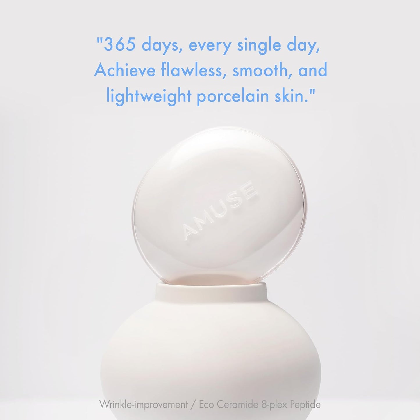 Amuse SEOUL Ceramic Skin Perfector Cushion Foundation | Long-lasting, Lightweight, Semi-matte, Flawless Coverage, Hypoallergenic, Vegan, Korean Beauty (15g / 0.52oz.) (1.5 NATURAL)