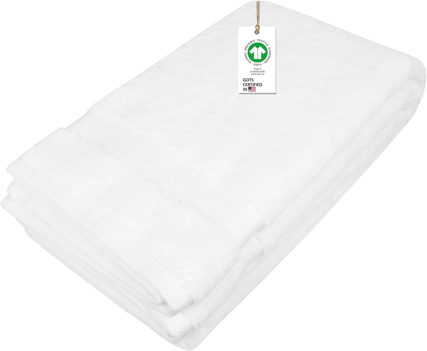 Delara 100% Organic Cotton Towels 650 GSM Plush Feather Touch Quick Dry Bath Sheet, GOTS Certified, Oeko-Tex Green Certified, Organic Cotton Bath Sheet, 36"X70"