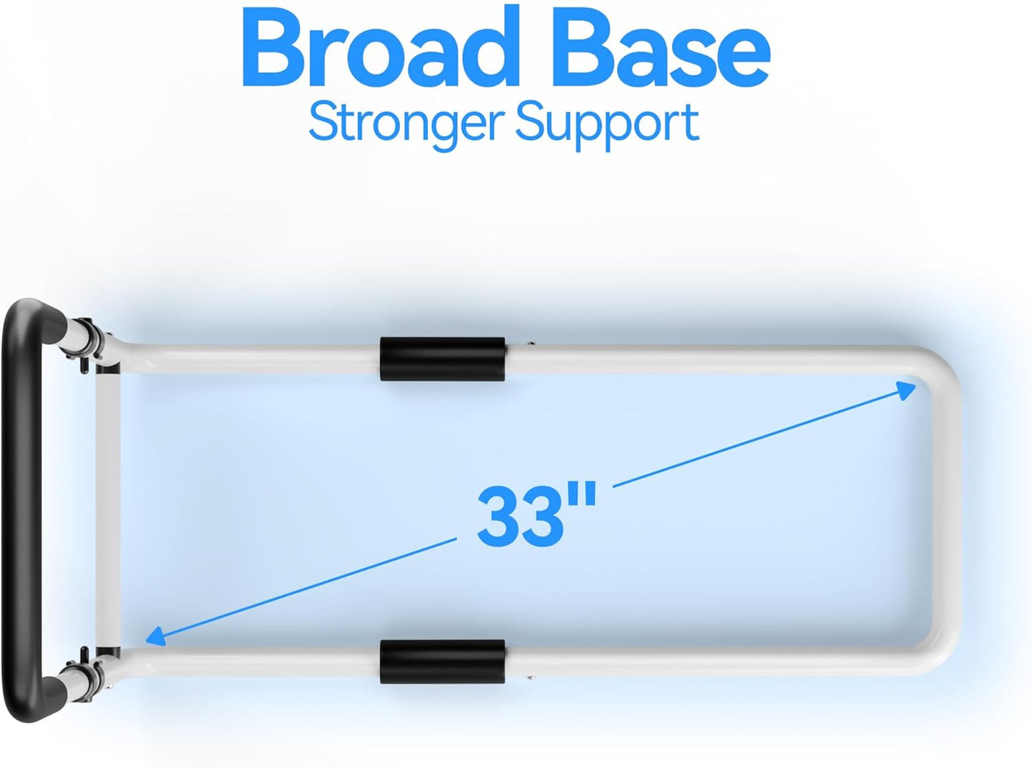 Adjustable Bed Rail for Elderly Adults: Bedside Support for Seniors, Fits King‑Queen‑Full‑Twin, Heavy-Duty Medical Device for Home and Hospital Use, 300 lb Capacity