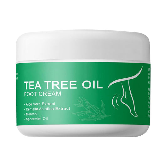 Tea Tree Oil Foot Cream for Dry Cracked Feet,Hydrating Foot Cream For Women Men (8oz)