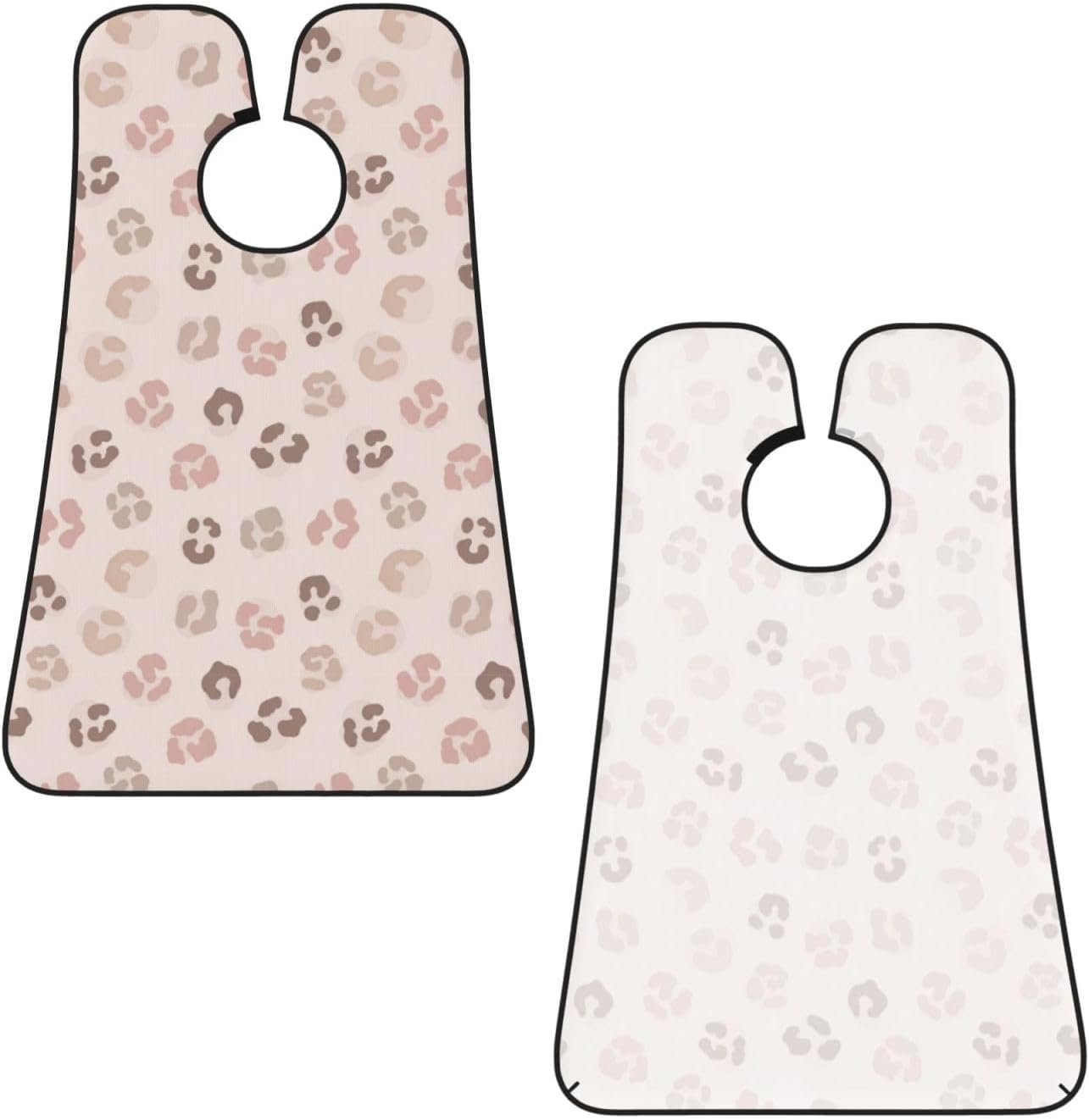 Adjustable Beard Catcher Apron, Cheetah Skin Wild Animal Pink Rose Gold Leopard Print Shave Bib, Non-Stick Waterproof Grooming Bib, Shaving Essential for Men Dad Christmas