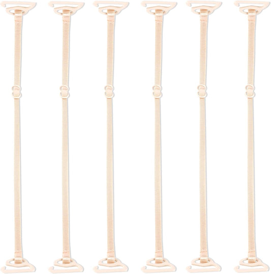 Magicmode 3 Pairs Bra Strap Replacement Elastic Adjustable Removable Multi Color