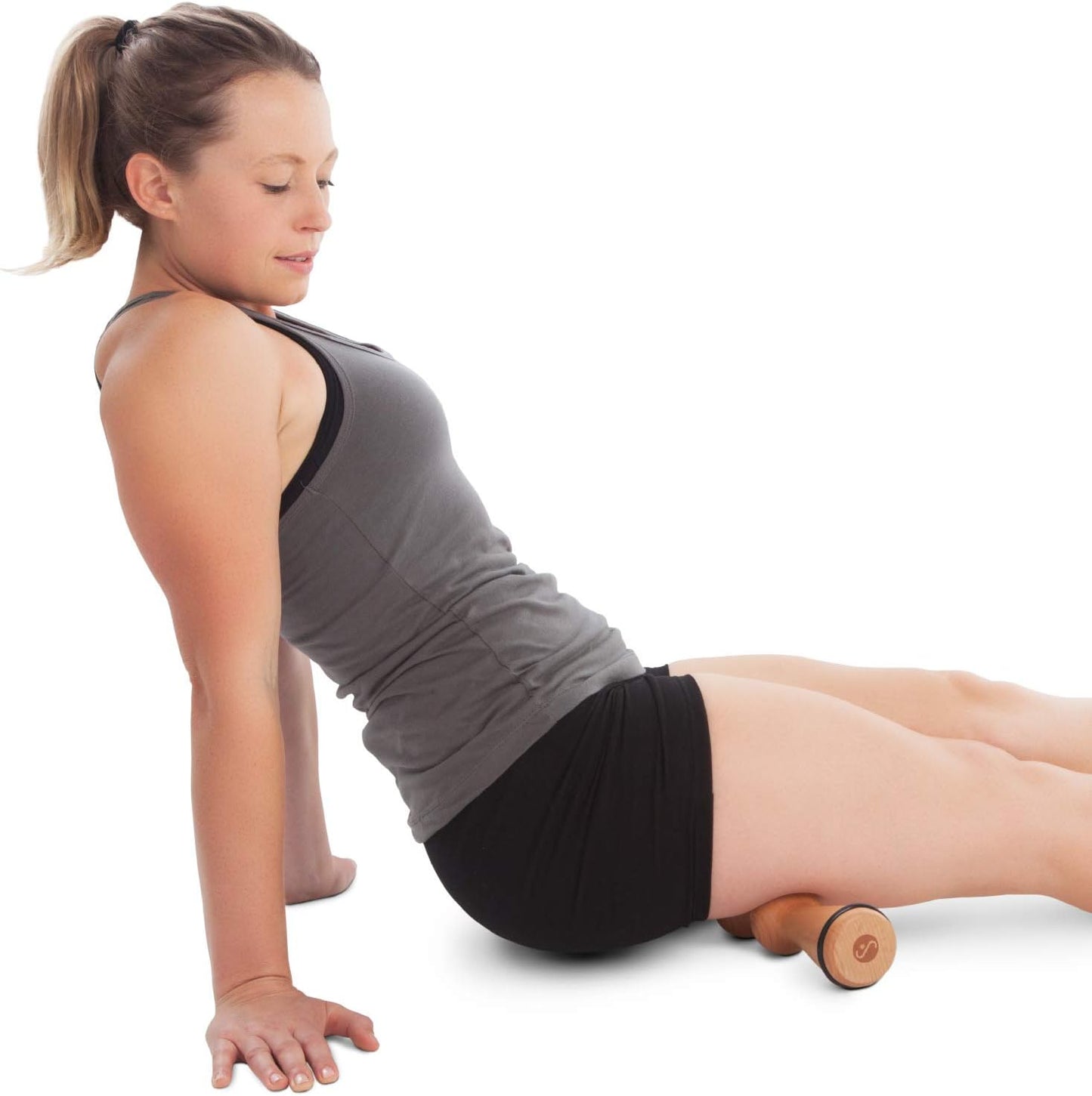 Body Back Wood Back Roller, Spine Stretcher & Aligner, Ma Roller, Back Cracker for Back Pain Relief and Muscle Recovery, Manual Back Massager, Wood Therapy Massage Tool (15 inch)