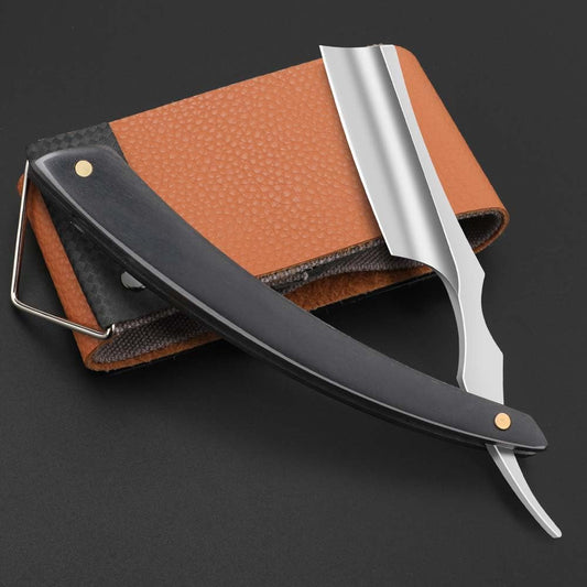 Professional Straight Edge Barber Razor,Straight razors for men, Premium Stainless Steel Shaver Razor with Shaving Strop for Men Home & Salon Grooming Using (NO.187)