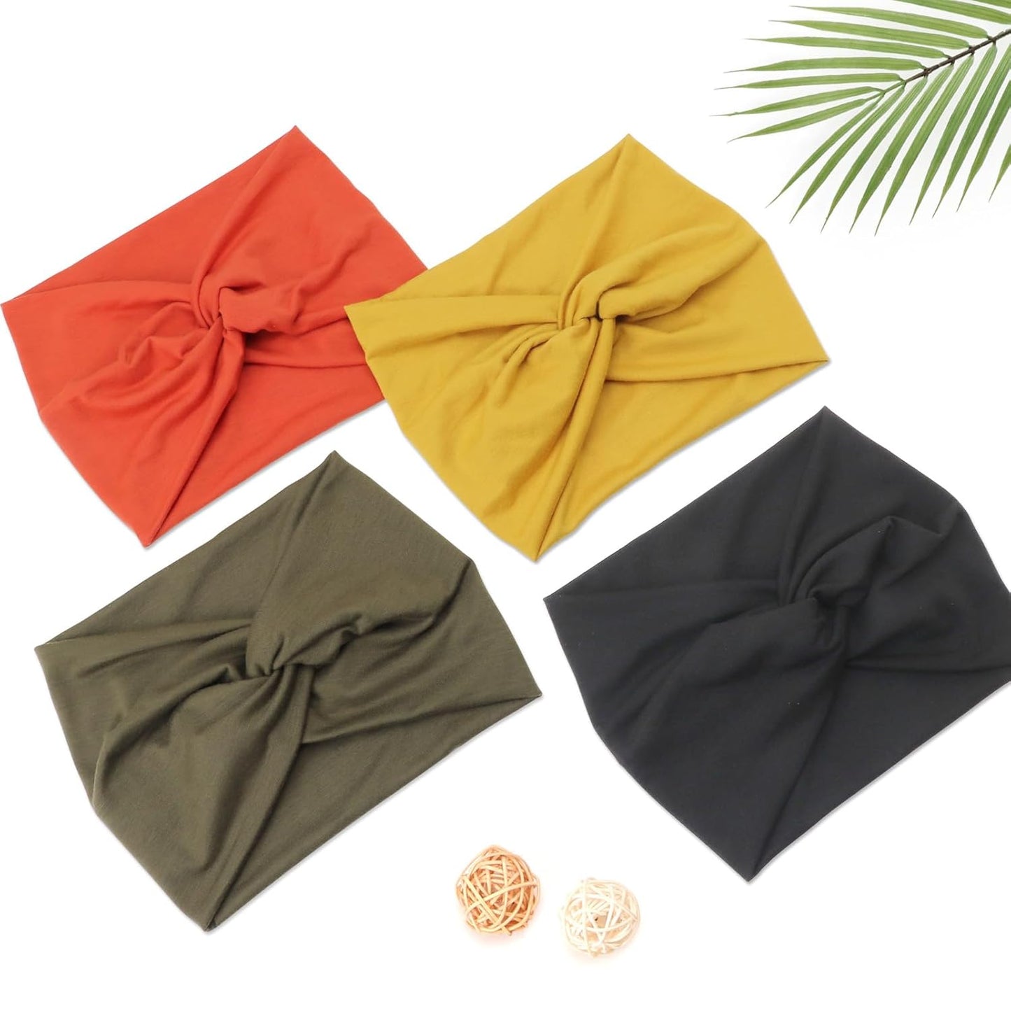 Extra Wide Headbands for Women Large Turban Headband Non Slip Boho Elastic Hairband Hair Twisted Knot Head Bands Accessories