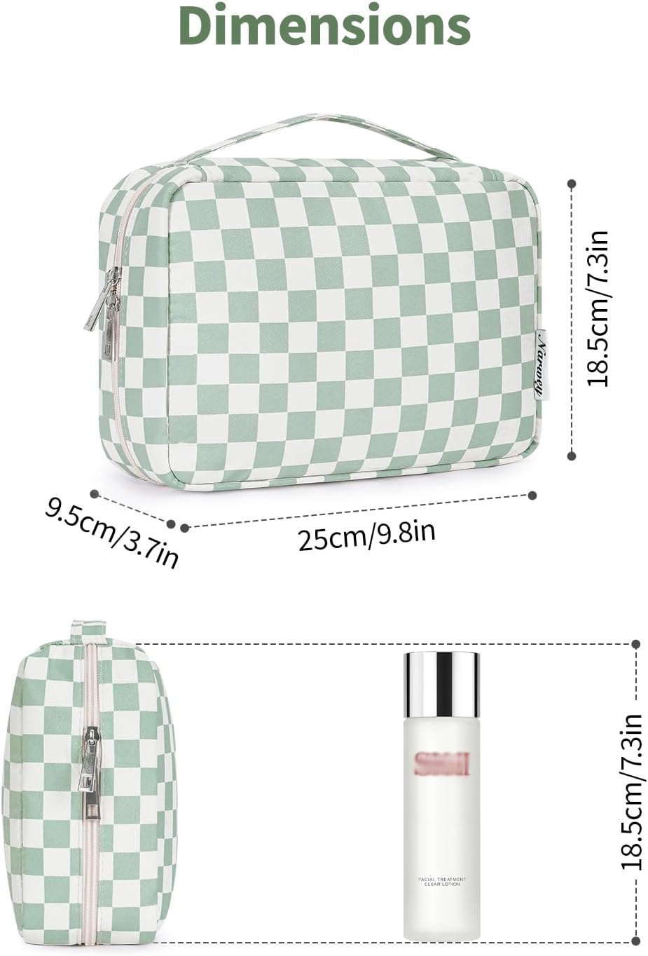 Narwey Small Hanging Travel Toiletry Bag for Women, Travel Bag for Toiletries, Makeup Bag Organizer Cosmetic Bags Make Up Bags for Girls