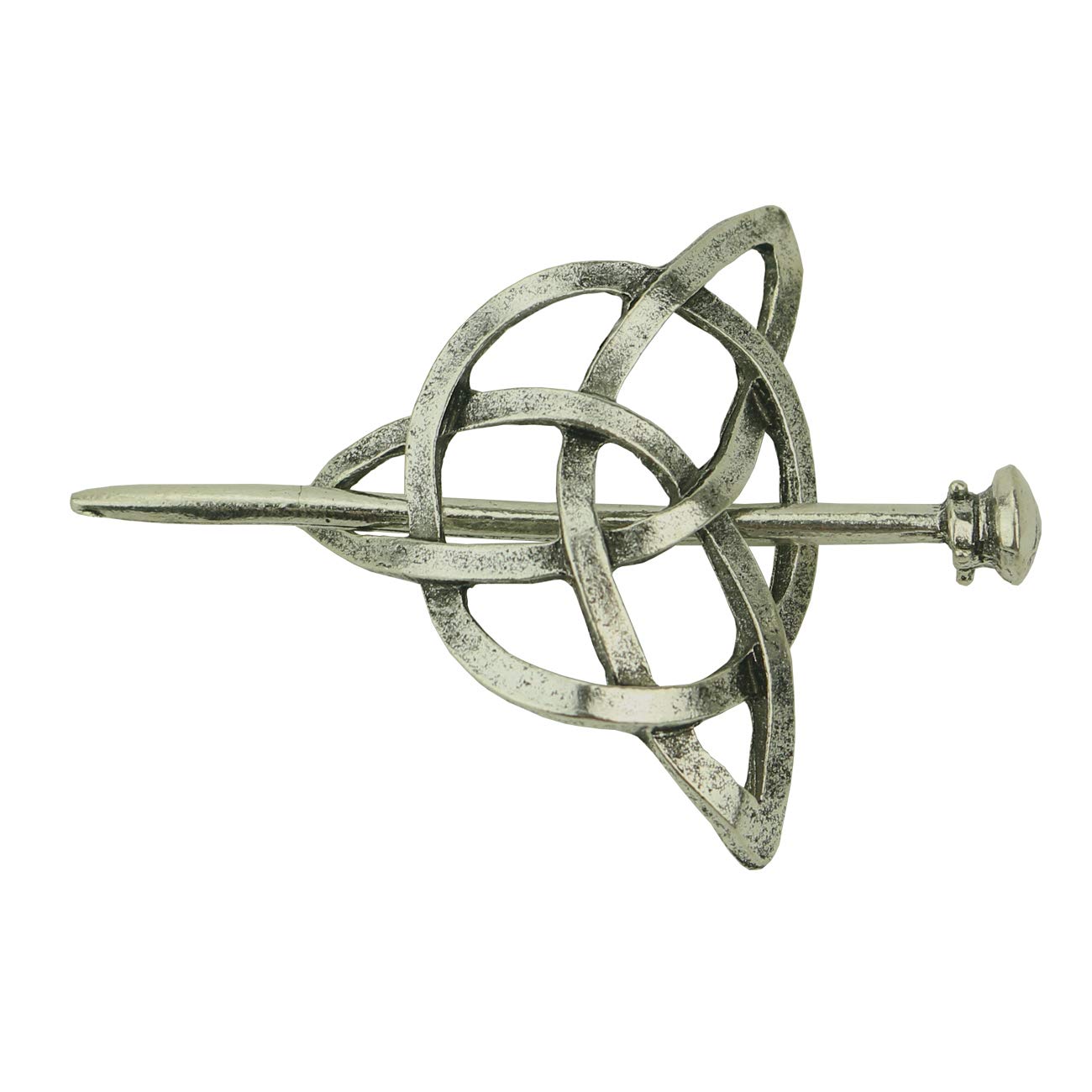 Tinsow Silver 2 Pcs Hair Clip Set, Creative Celtic Hair Slide Hairpins Hair Accessories Hair Claws for Women (Style B S)