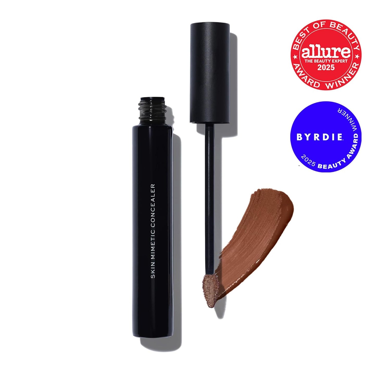 MAKE Beauty Skin Mimetic Concealer Buildable Medium Coverage Hydrating Concealer for Dark Circles Spot Concealing Brightening Crease-Free, Including Mature Skin. Radiant Finish. 18 Deep Neutral