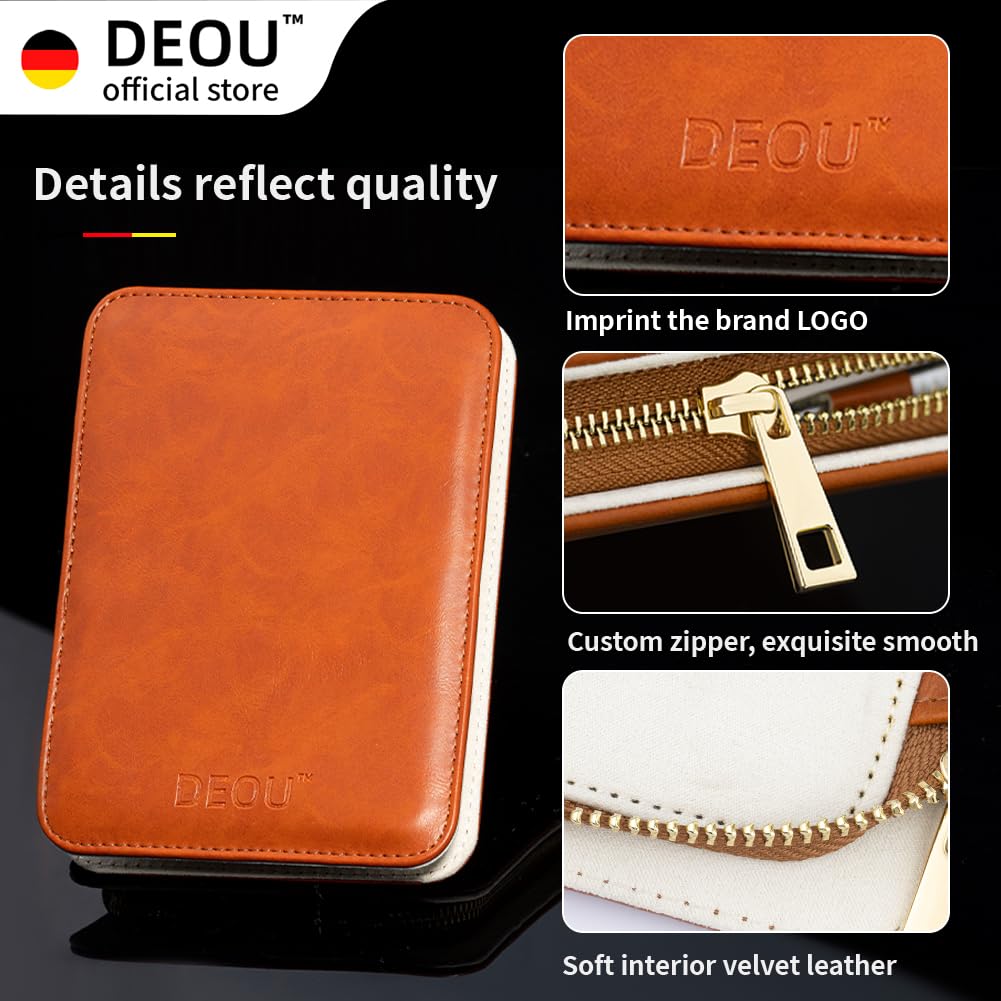 13pcs Women Nail Grooming Kit Stainless Steel Professional Manicure Set Nail Care Tools with Luxurious Portable Travel Case Gift