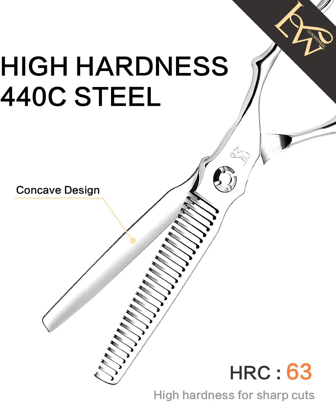 Professional Thinning Shears 6 Inch,Undergoes Rigorous 238-Step Process,Professional Hair Scissors For Women & Men,440C Steel,1 Pack