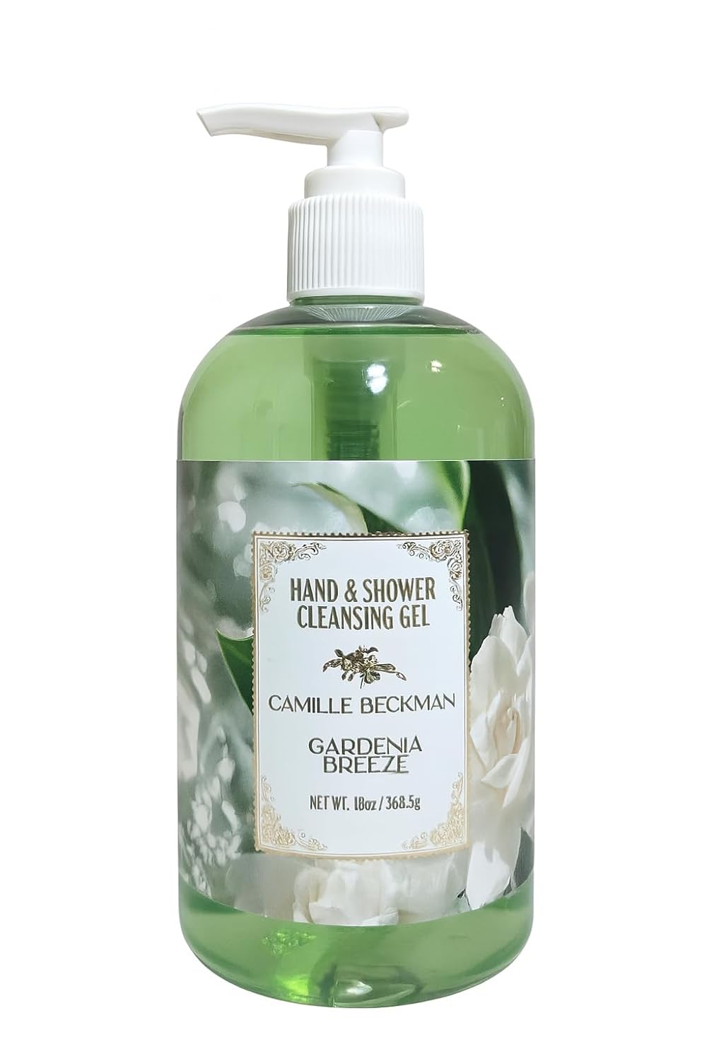 Camille Beckman Hand and Shower Cleansing Gel, Gardenia Breeze, 13 Ounce