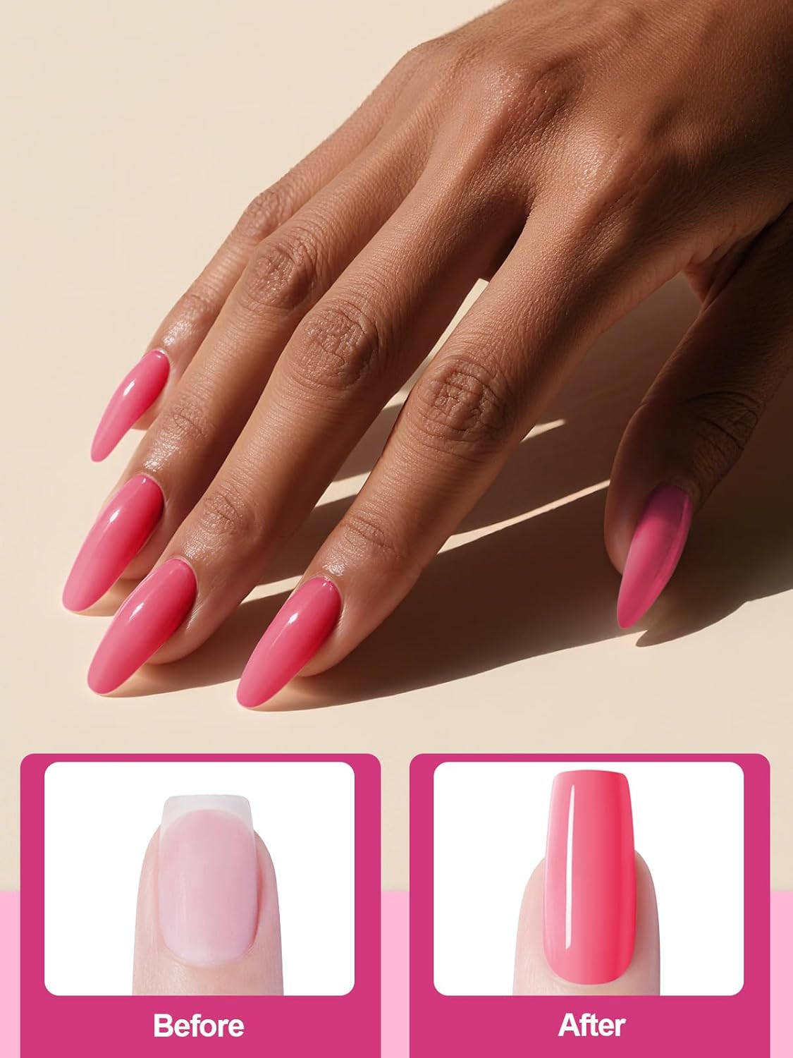 EBANKU Acrylic Powder, Apple Red Acrylic Nail Powder 120g/4.23oz Large Capacity Professional Nail Powder for Nail Acrylic Extension, Nail Carving, Long-Lasting, No Nail Lamp Needed