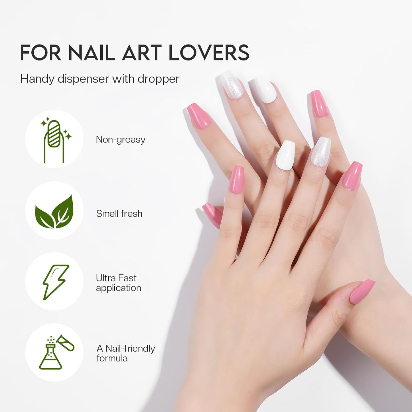 Fast Dry Solution for Nail Polish Smoothness Air Dry Long-Lasting