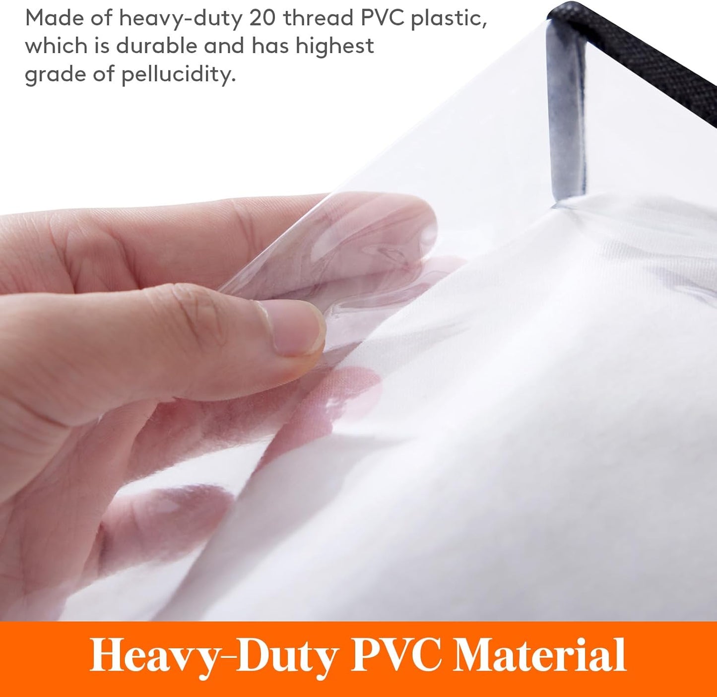 Lifewit 8 Pack Clear Clothes Storage Bags, 75L Large Plastic Blanket Storage, Vinyl Foldable Moving Bags with Zipper, Closet Organizers Containers for Comforter, Bedding, Duvet, Pillow