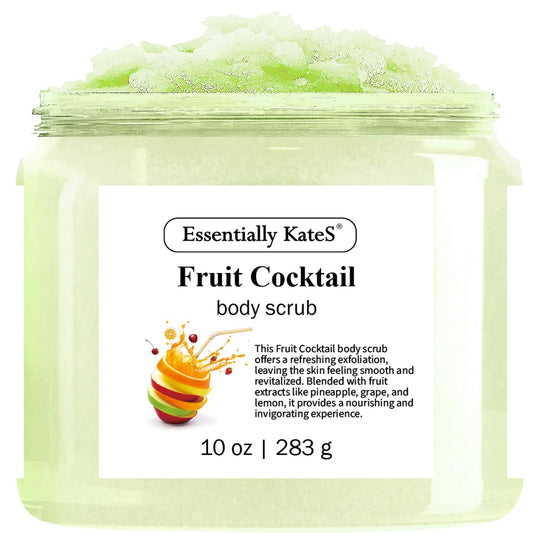 Fruit Cocktail Body & Foot Scrub 10 Oz - A refreshing, sweet, juicy aroma evokes the scent of freshly picked grapes - The best stocking stuffer.