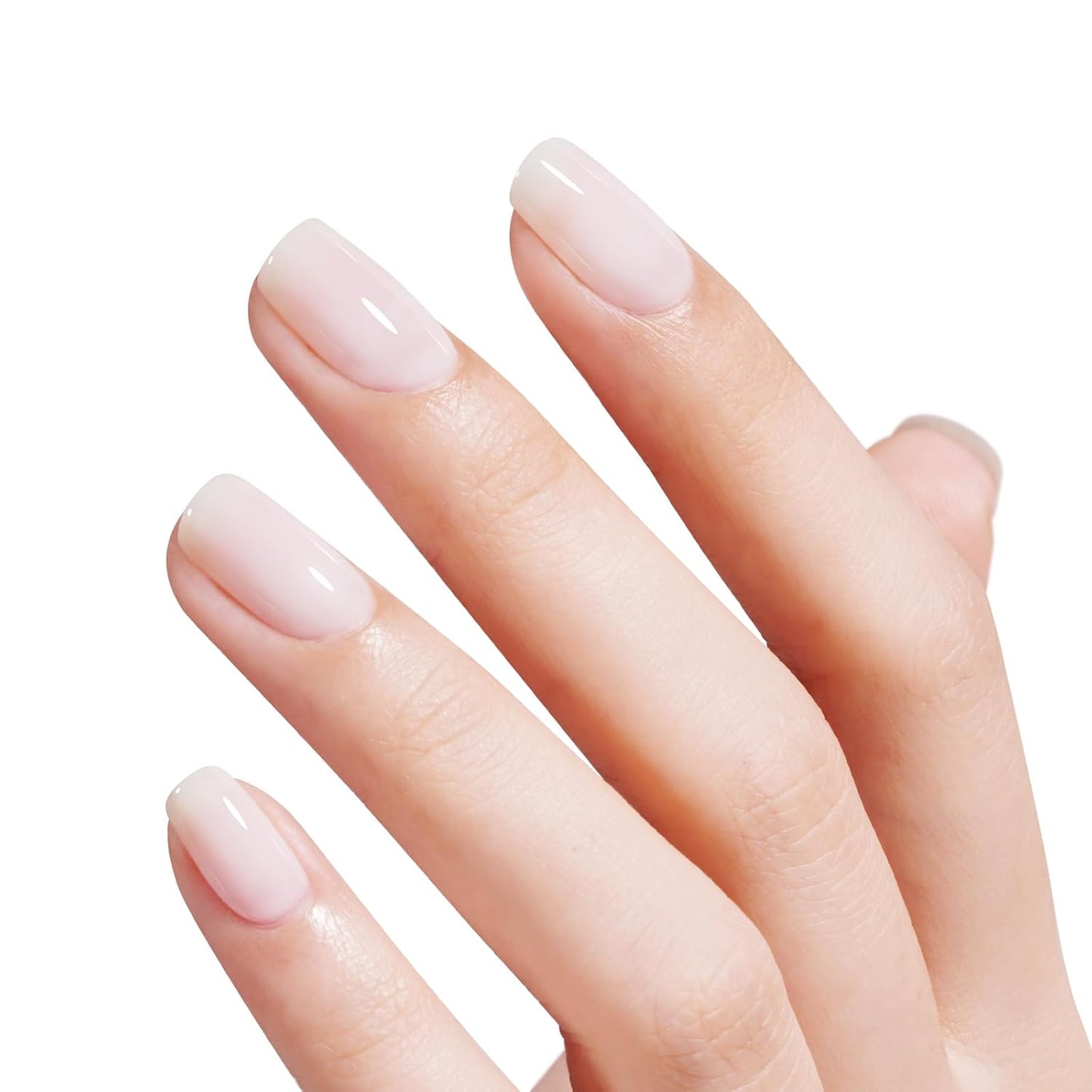 AILLSA Milky White Gel Nail Polish Nude Gel Polish Natural Color Translucent Jelly Gel Polish Soak Off U V Clear Coat Gel Neutral Nail Art French Manicure at Home 0.51 Fl Oz /GB07