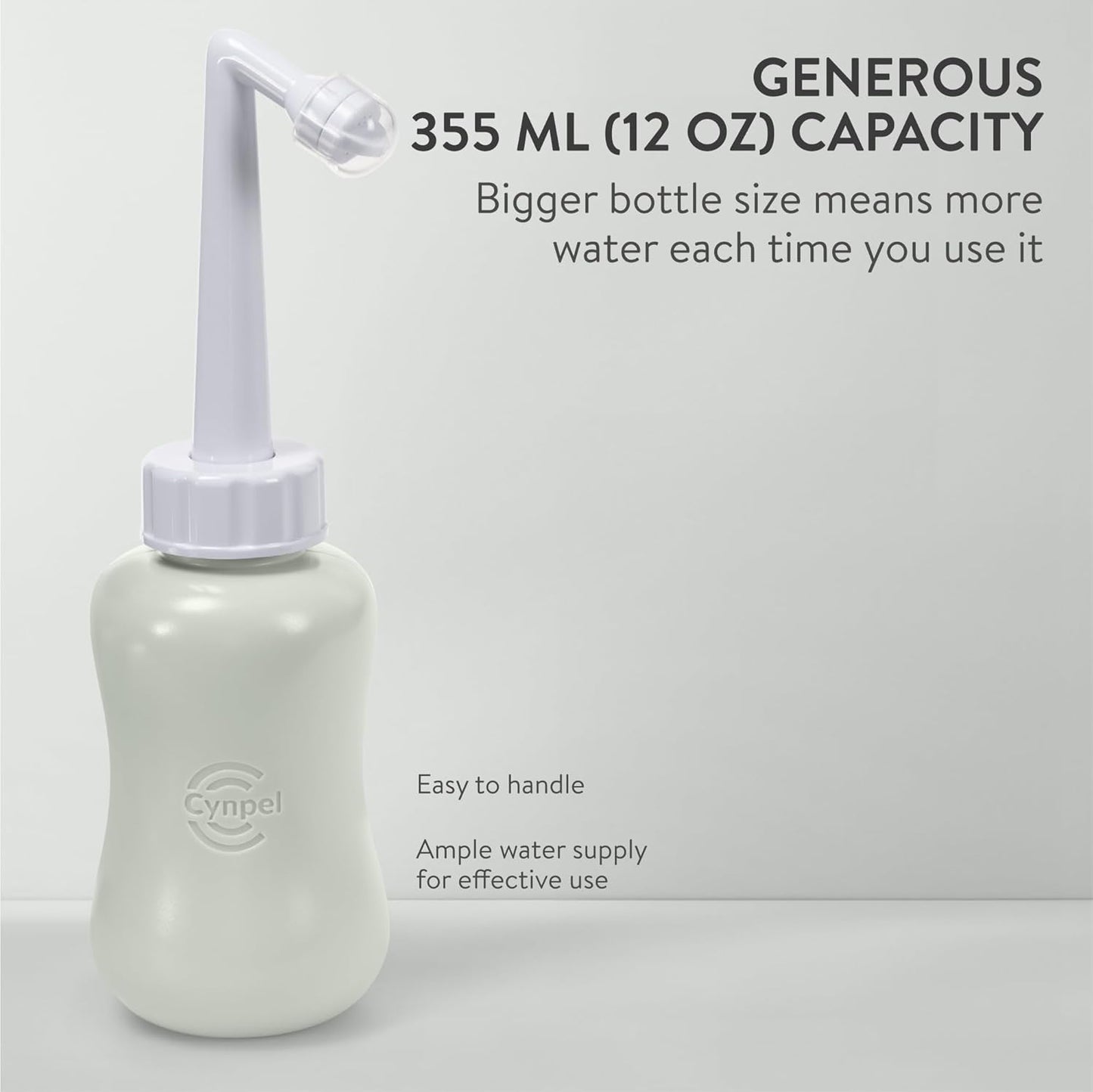 Peri Bottle - Portable Bidet Kit - Travel Perineal Wash Handheld Squeeze Bottles - Postpartum and Labour Essentials for Women - Post Birth Spray Care After Childbirth - Gray