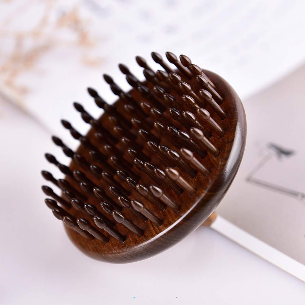 TAN MUJIANG Massage Hair Comb Hair Brush Round Shape (Round Shape Hair Comb)