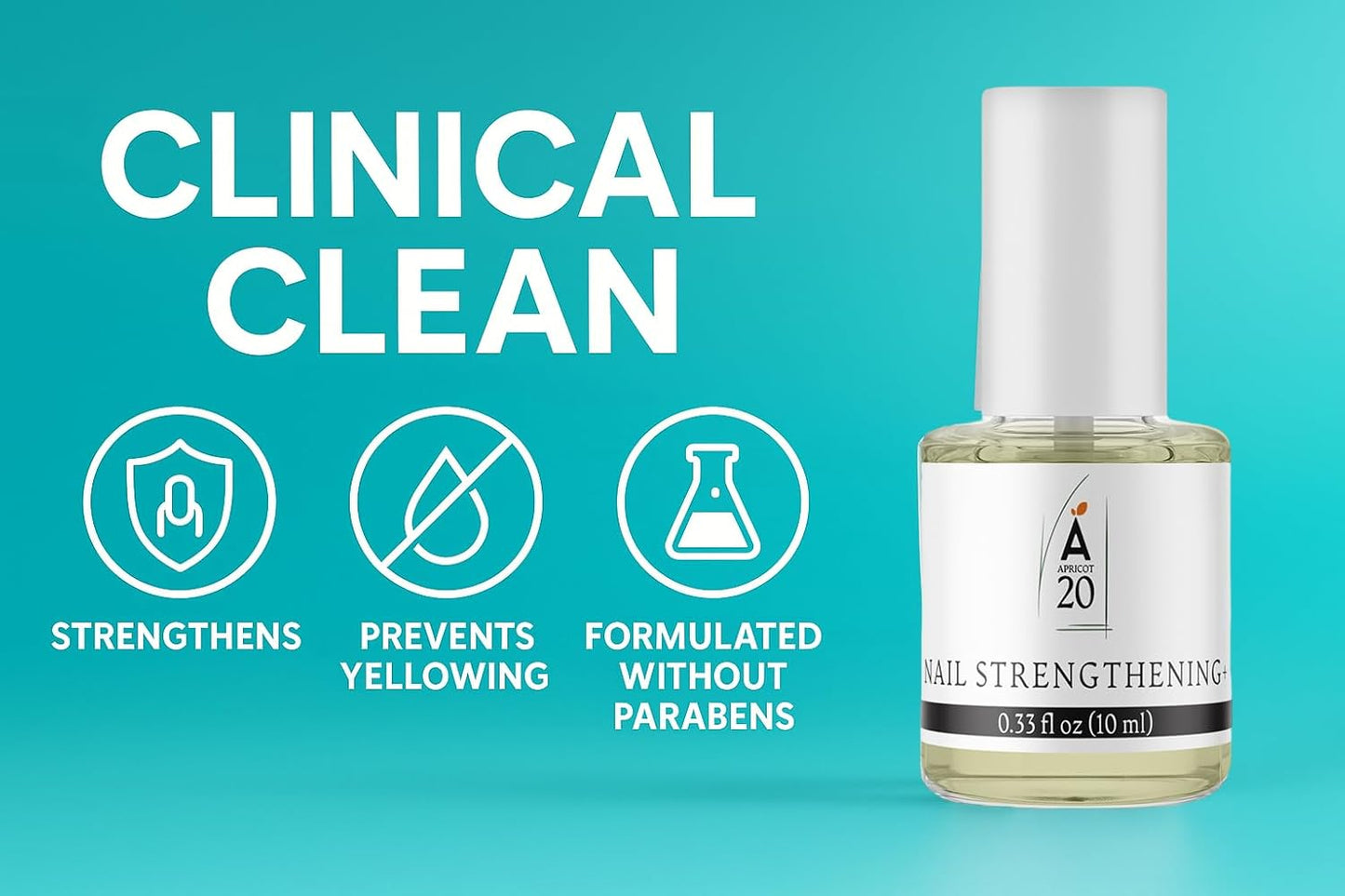 Nail Strengthening Oil Plus, Growth and Repair Treatment for Weak Nails, Nourishing 25 Essential & Carrier Oils Formula - 0.33 fl oz