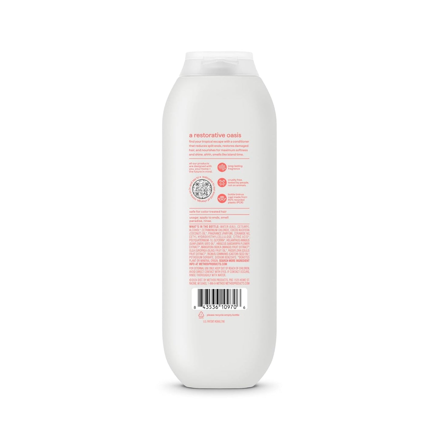 Method Repairing Conditioner, Island Mist, Hibiscus + Mango Nectar + Passion Fruit notes, 13.5oz