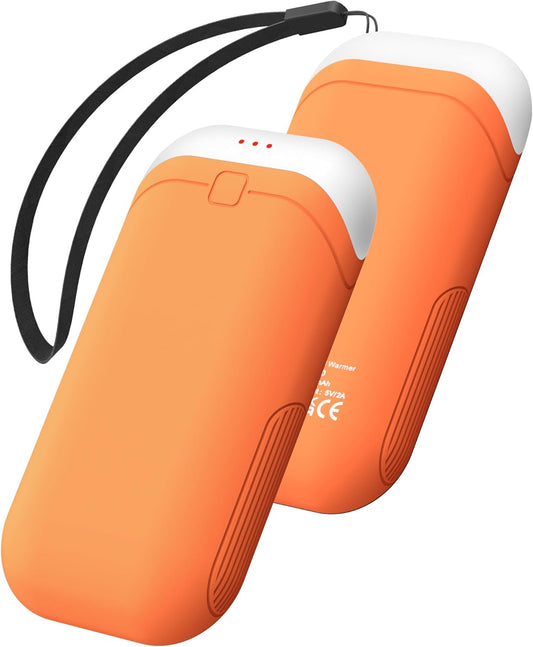 Hand Warmers Rechargeable [Double-Sided Heating] [Equipped with Heat-conducting Silicone][Shockproof] Suitable Skiing for Golf Hunting Hiking Outdoor Camping