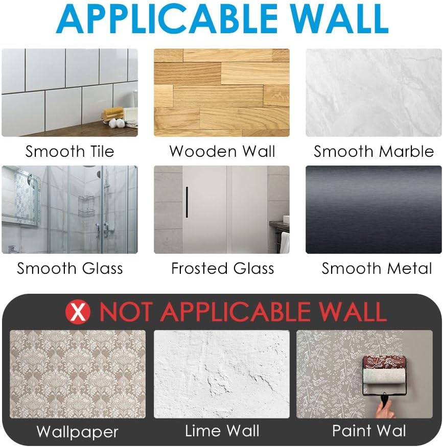 Toothbrush Holder Wall Mounted with Cover for Bathroom, 2 Slots Toothbrush Storage Organizer for Shower, Self Adhesive Toothbrush Hanger Rack for Dorm, Cabinet (Clear)