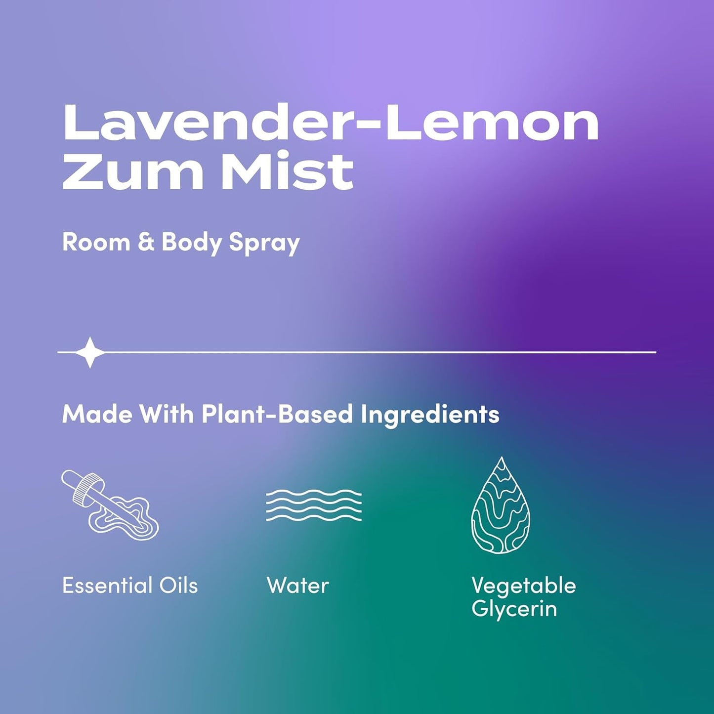 Indigo Wild Zum Mist Room & Body Spray - Aromatherapy Essential Oil Spray - Natural Body Mist & Room Spray - Lavender-Lemon Scent - 4 fl oz