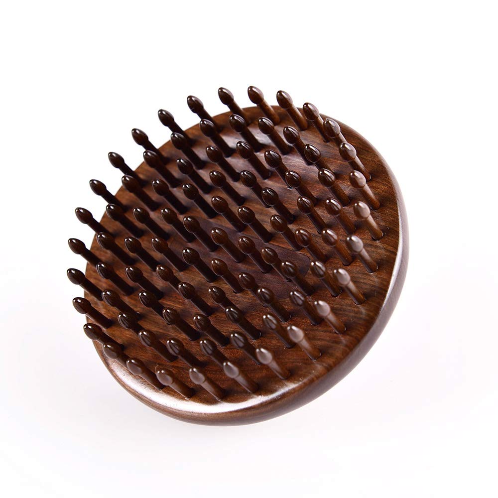 TAN MUJIANG Massage Hair Comb Hair Brush Round Shape (Round Shape Hair Comb)