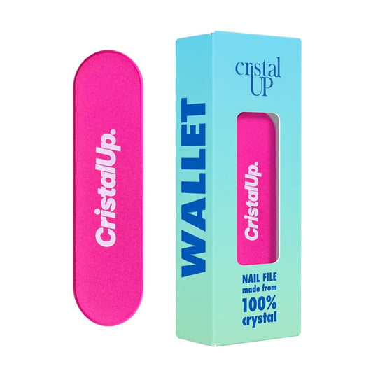 Crystal Nail File 1.6 in, Mini Glass File Ideal for Wallet, Durable, Gentle on Nails, Perfect for Travel, Home, Office and On the Go, Compact for Quick Touch Ups