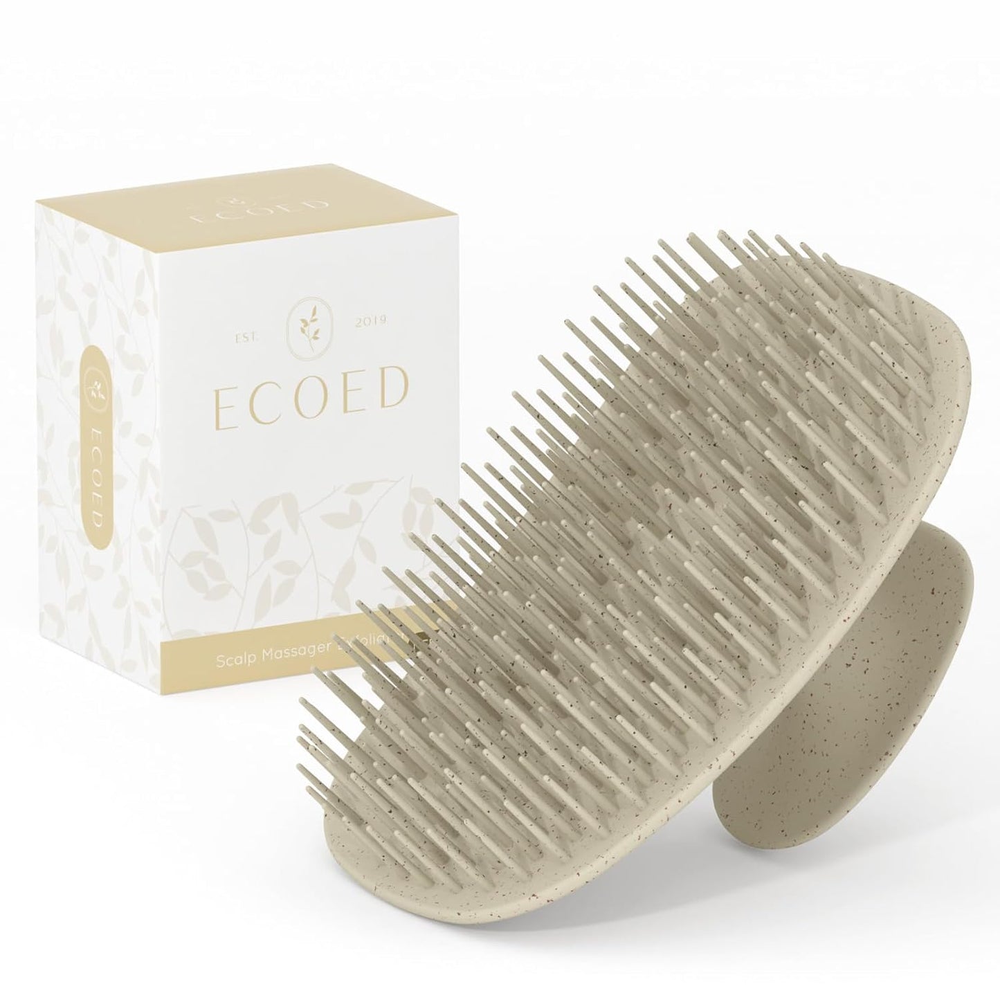 Scalp Massager Shampoo Brush,Scalp Scrubber for Dandruff Removal, Scalp Care Hair Brush Wet & Dry detangler for Men and Women. (Grey, 1pc- Soft for Short & Medium Hair)
