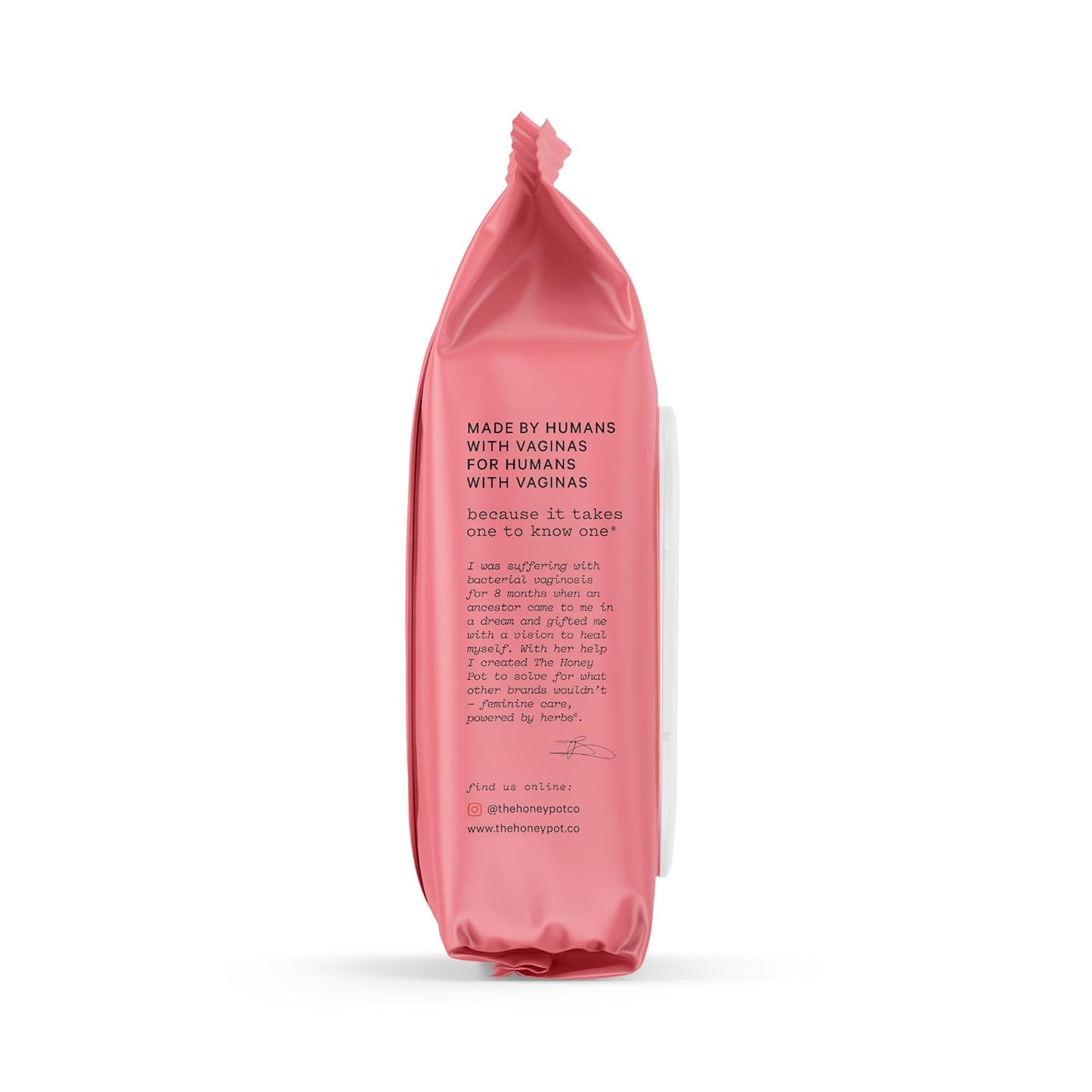 The Honey Pot Company - Feminine Wipes - Daily PH Balancing, Fragrance & Sulfate Free Wipes for Intimate Parts, Body, or Face - Hygiene Products - Bergamot Rose - 30 ct