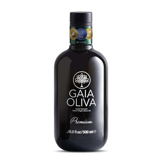 Gaia Oliva Cold Press Extra Virgin Olive Oil, Early Harvest Robust Fresh Premium Olive Oil from Aegean Region, Aeite De Oliva Extra Virgen,Award-Winning - 500ml