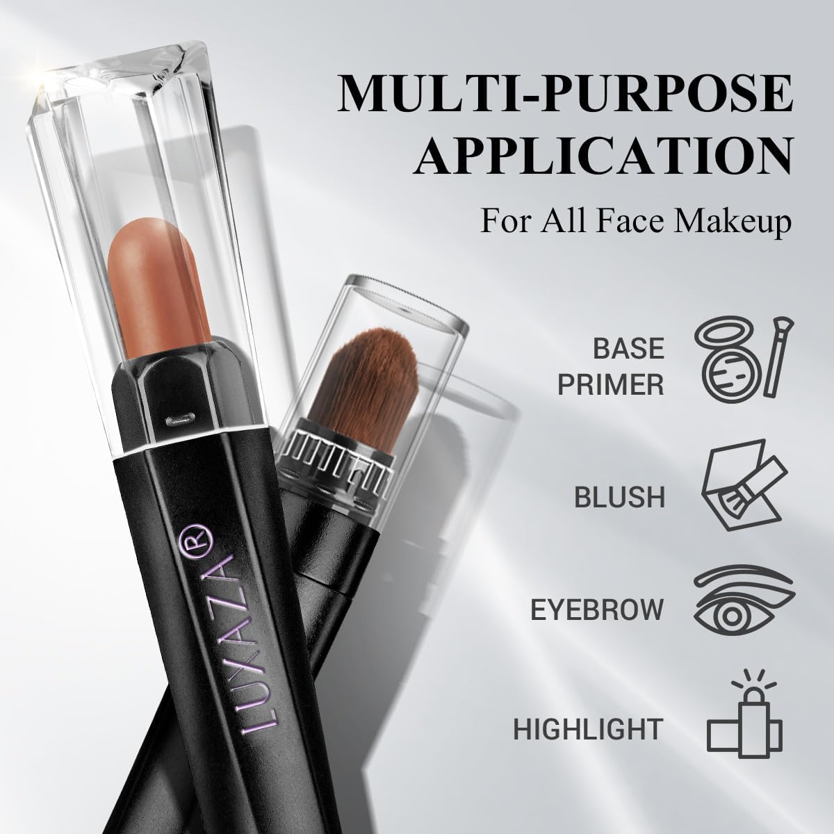 Neutral Eyeshadow Stick Makeup Set, Metallic Shimmer Matte Cream Eye Shadow Eyeliner Brightener Pencil Crayon - Cinnamon Coco