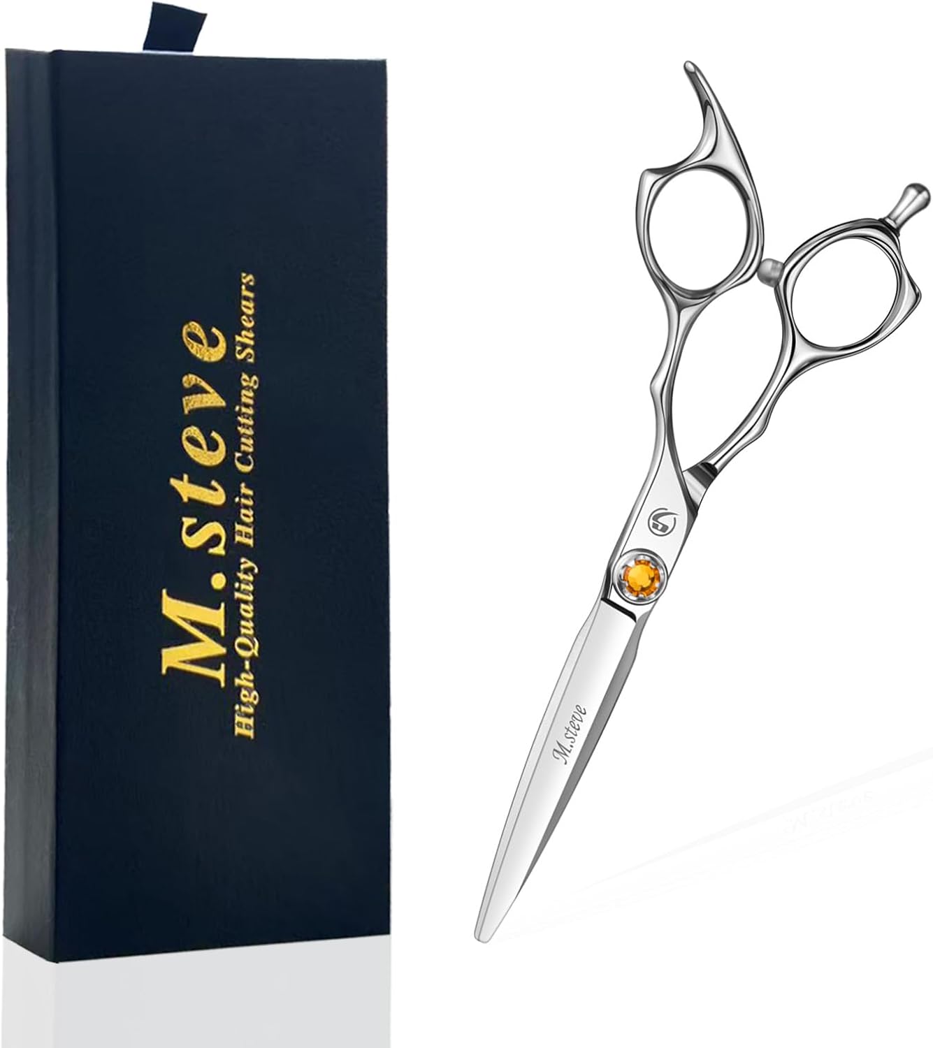 Professional Hair Cutting Scissors 6 Inch, VG10 Stainless Steel Barber Shears, Extremely Sharp Hairdressing Scissors for Salon & Home Use, Ambidextrous Left Right Hand