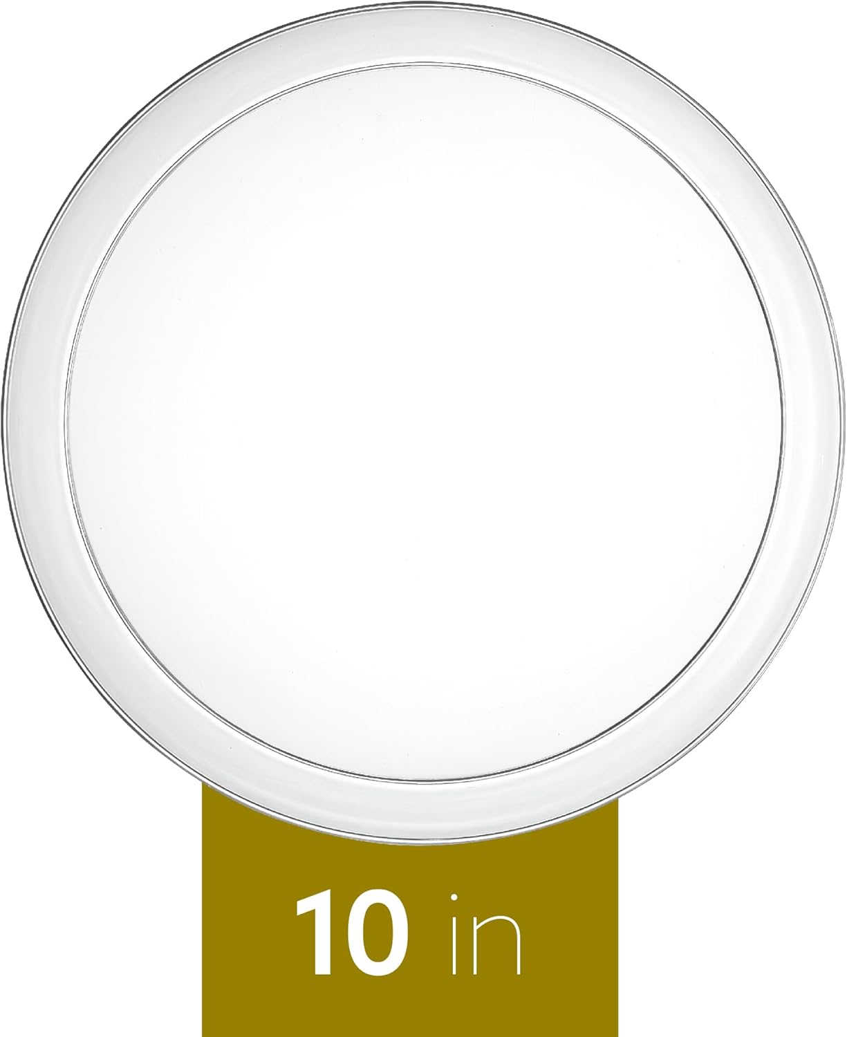 PLASTICPRO Plastic Party Plates Edge Collection Premium heavyweight Elegant Disposable Tableware Dishes (Clear, 10.6'' INCH PLATES)