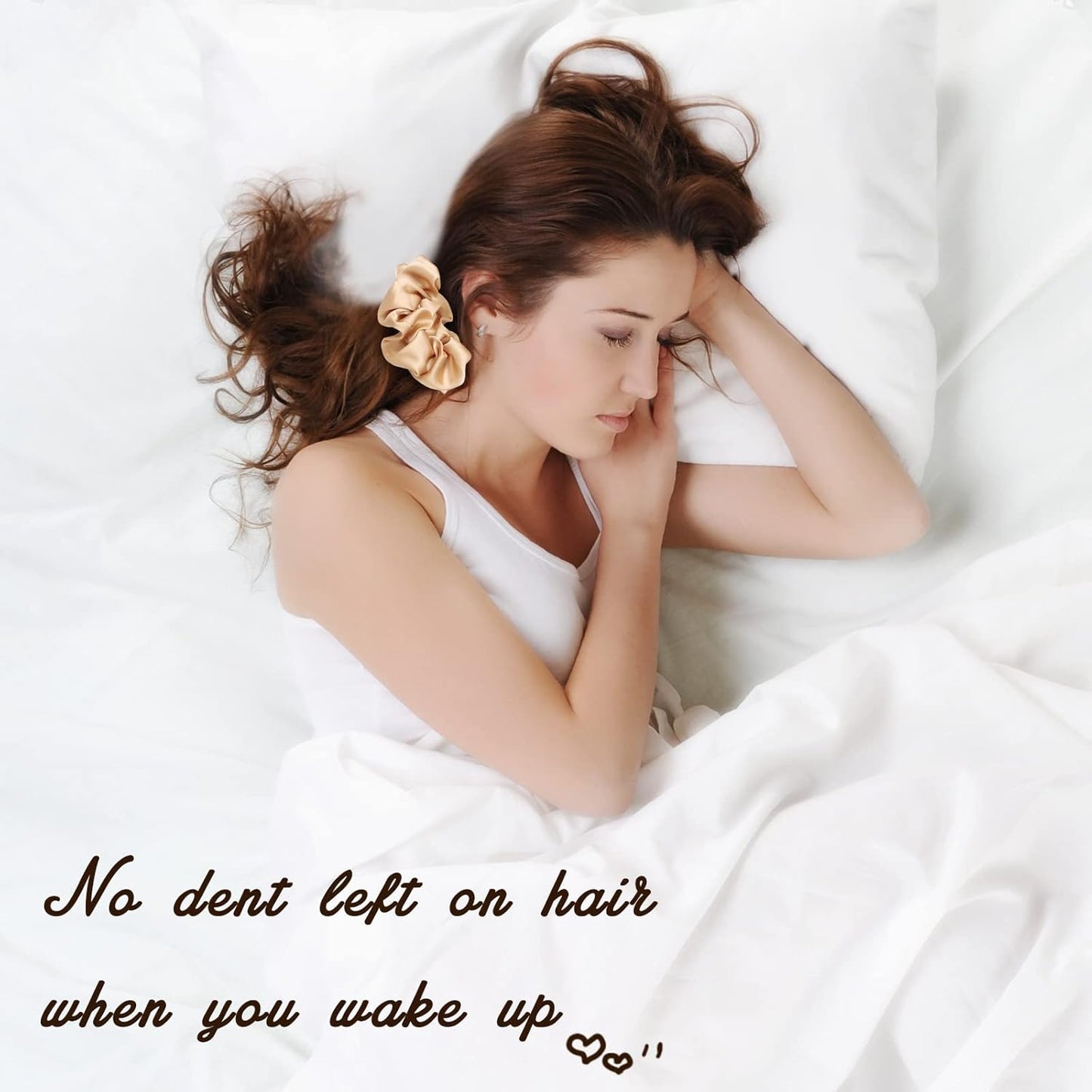 Lolalet Scrunchies for Women, Satin Hair Scrunchies Softer Than Silk Hair Ties for Hair Sleep, Big Scrunchy Ponytail Holder with Elastic Hair Bands for Girls Thick Thin Curly Hair -6 Pack, Style D