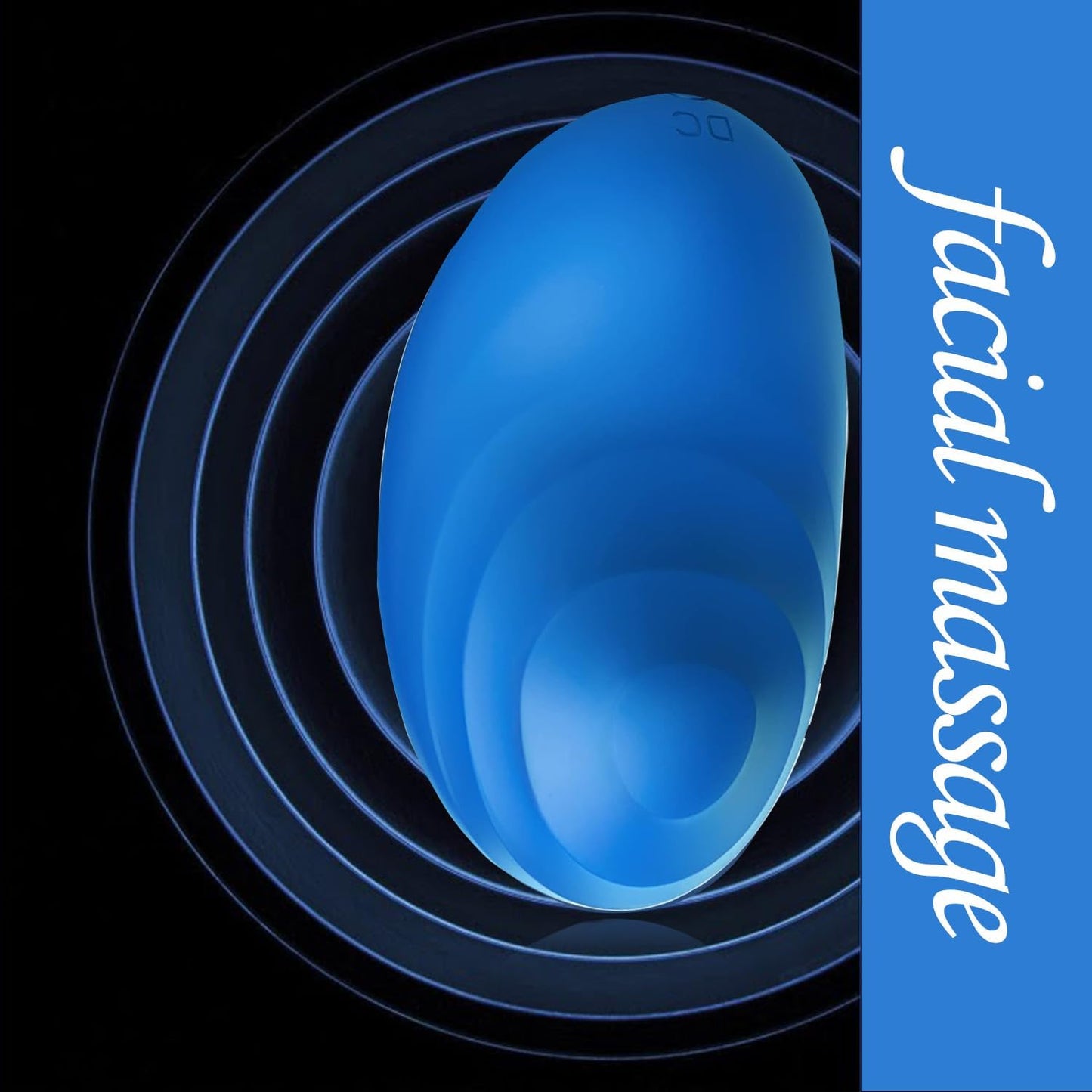 Personal Facial Massager, Neck Massager Face Back Massager Tool, Mini Electric Cordless Massager Multi-Function Modes Body Massager for Women Gift(Blue)