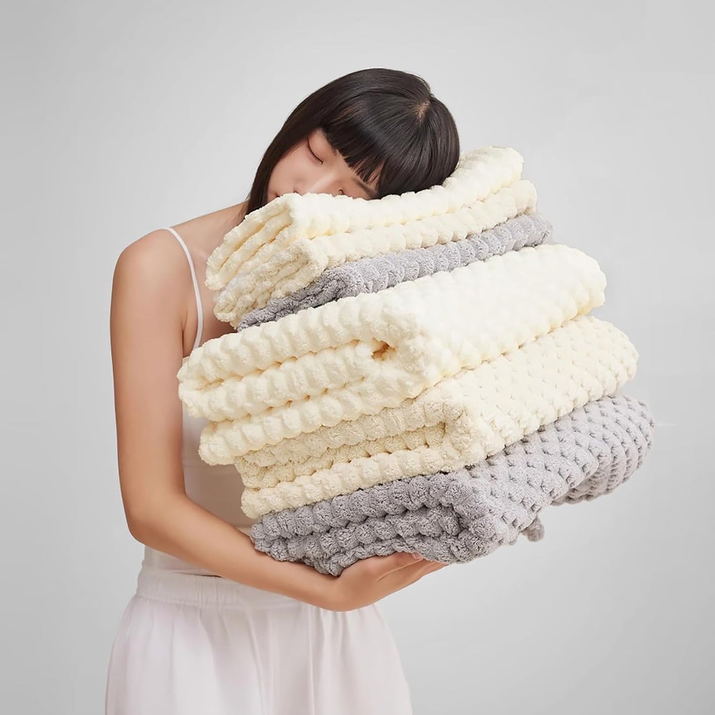 Extra Large Bath Towel Set of 6 (40"x80"),Oversized Bath Sheet Super Soft Highly Absorbent Microfibers Quick Dry Luxury Shower Towel for Bathroom Spa Gym Hotel Yoga (Gray, 6Piece)