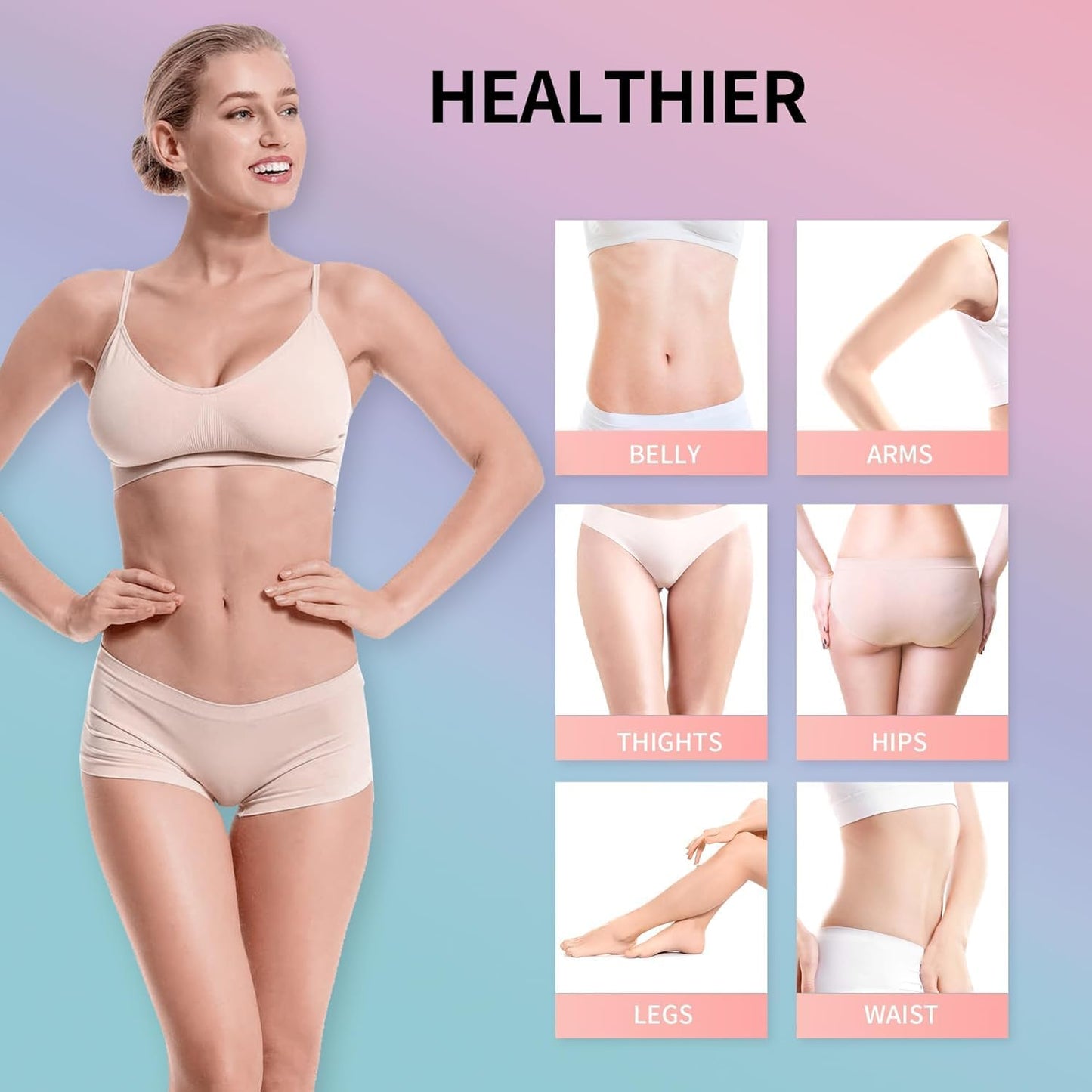 B Flat Belly Firming Cream - Fast Absorbing Moisturizer Firming, Tightening Cream for Belly, Thigh & Buttocks for Women & Men, 4.0 Fl Oz