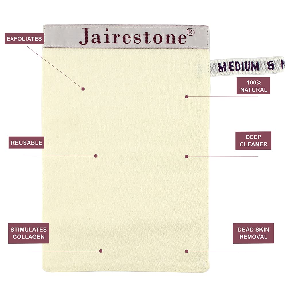 Silk Exfoliating Mitt for Body - Deep Body Scrubber & Dead Skin Remover - Premium Kese Glove for Shower & Spray Tan Removal - Effective Exfoliator for Smooth, Glowing Skin