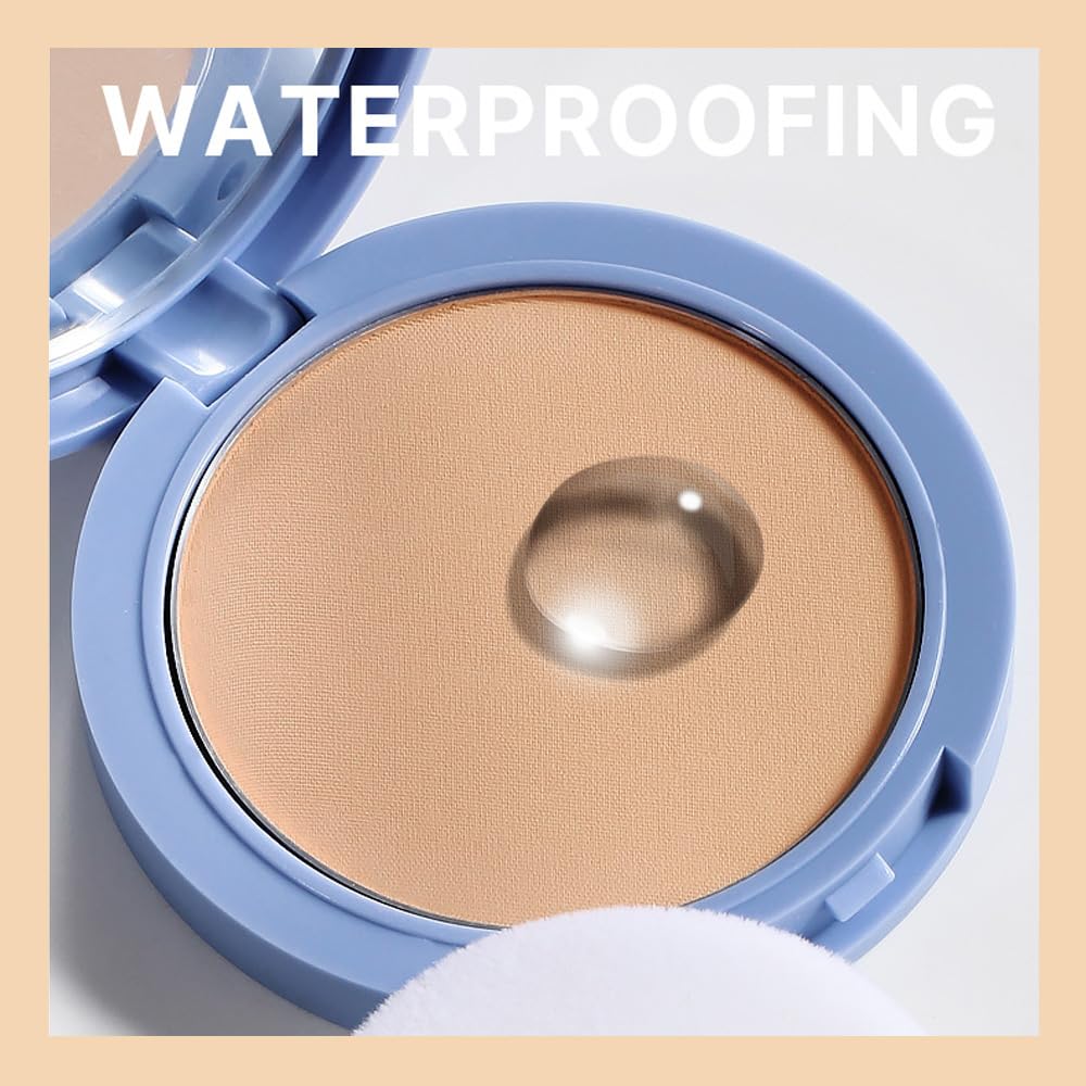 Oil Control Matte Perfection Face Powder Compact For Women, Matte Smooth Flawless Setting Powder Makeup, Polvo Compacto De Maquillaje, Waterproof Long Lasting, 0.35Oz, (245 Radiant Honey, 1)